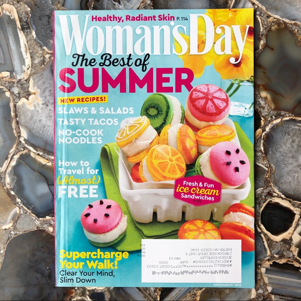 4️⃣/$12 July/August 2018 Woman’s Day Magazine